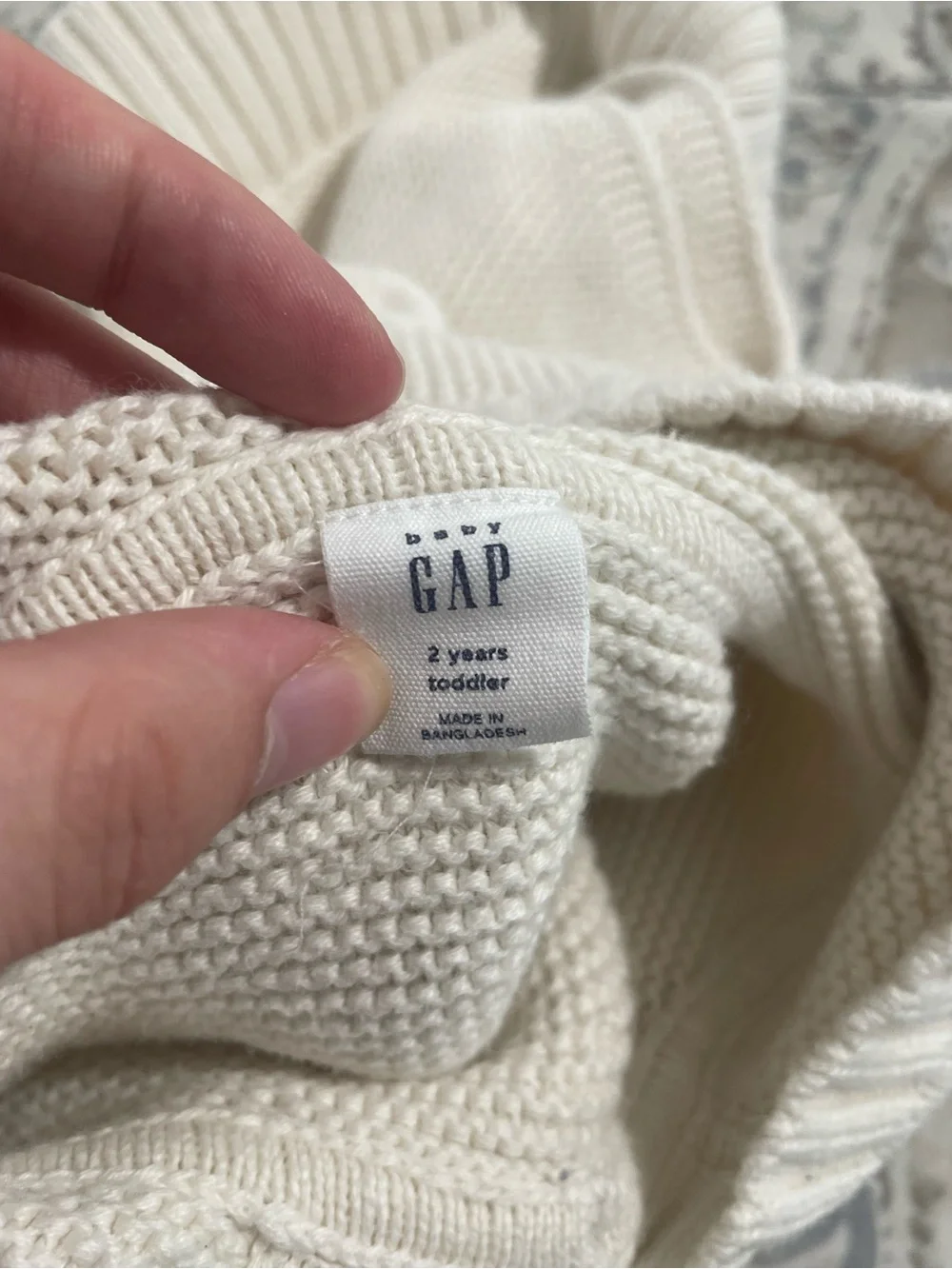 Baby GAP Cream Poncho